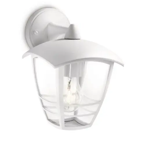 Philips My Garden Creek - Lámpara de pared, 1 x 60 W, 220 V, color blanco