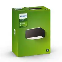 Philips myGarden Hedgehog Aplique exterior, resistente a la intemperie, en aluminio, color antracita, IP44