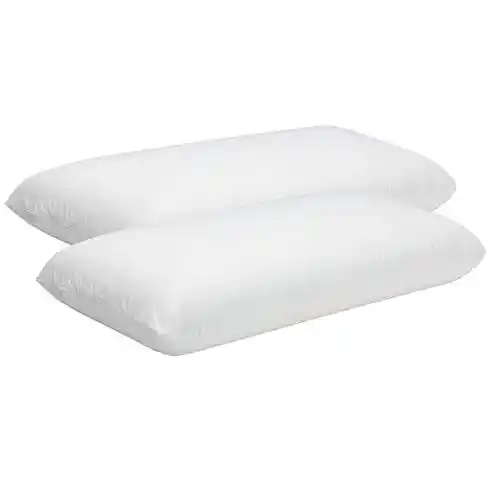 Pikolin Home - Pack 2 Unidades Almohada Viscoelástica de Hotel - Hipoalergénica, Doble Funda, Firmeza Media, para Dormir de Lado, Transpirable y Suave, 70x40 cm