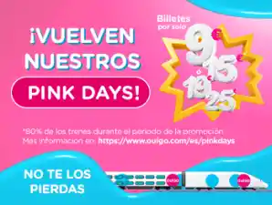 Pink Days Enero 2025 - Ouigo