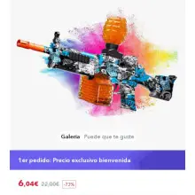 Pistola de bolas de gel eléctrico Splatter Ball Blaster - Splat Ball automático con 50000 + bolas (Nuevo usuario Miravia)
