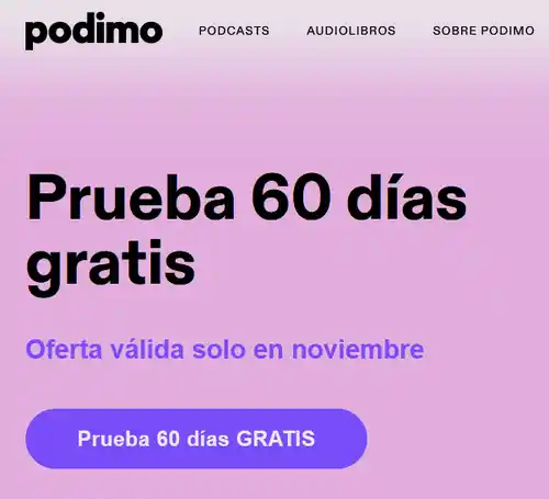 Podimo 60 días gratis
