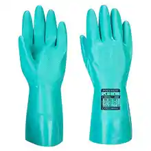 Portwest Guante Químico Nitrosafe, Tamaño: M, Color: Verde, A810GNRM