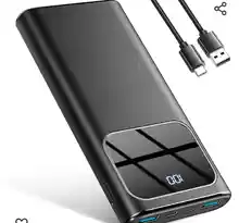 Power Bank, 10000mAh Bateria Externa Carga Rapida PD 15W Bateria Portatil con 4 Puertos Salidas y 3 Entradas Compatible con iPhone 15 14 13 12 11 X Pro MAX Xiaomi Samsung S23 S22 Android Tablet etc