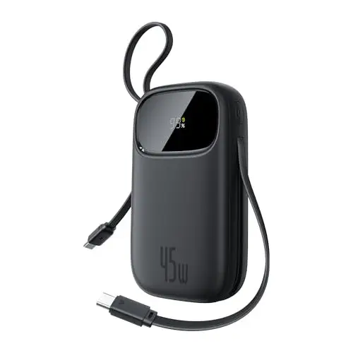 Powerbank Baseus 20000mAh 45W con 2 cables integrados