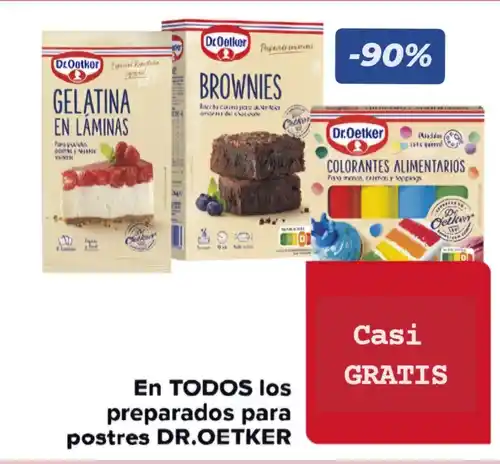 Preparados para postres Casi GRATIS en Carrefour con la app: Gelt