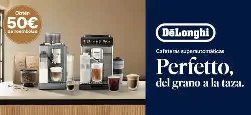 Reembolso de 50€ Por la compra de una Cafetera Superautomática De’Longhi.
