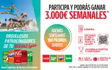 Promoción Verano Coca-Cola 2025: Gana 3.000€ semanales + premios diarios (Sorteo por compra)