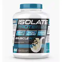 Proteína de suero aislada ISOLATE MuscleFit 2kg, varios sabores disponibles.