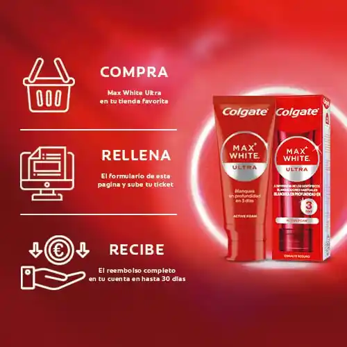 Prueba GRATIS Colgate MAX White Ultra (Reembolso)