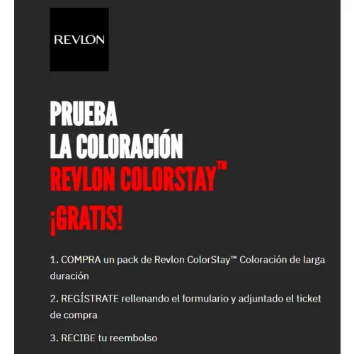 Prueba gratis Colorstay Revlon (Reembolso)