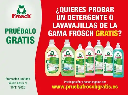 Prueba GRATIS Frosch Detergente (Reembolso)