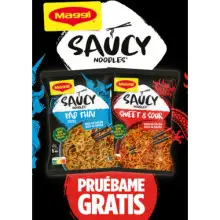 Prueba gratis Maggi Saucy Noodles