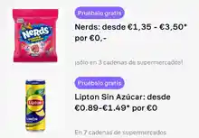 Prueba Gratis Nerds y Lipton con Woolsocks: ¡Reembolso 100%!