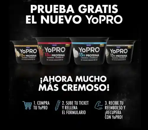 Prueba Gratis Yogures Danone Yopro (Reembolso)
