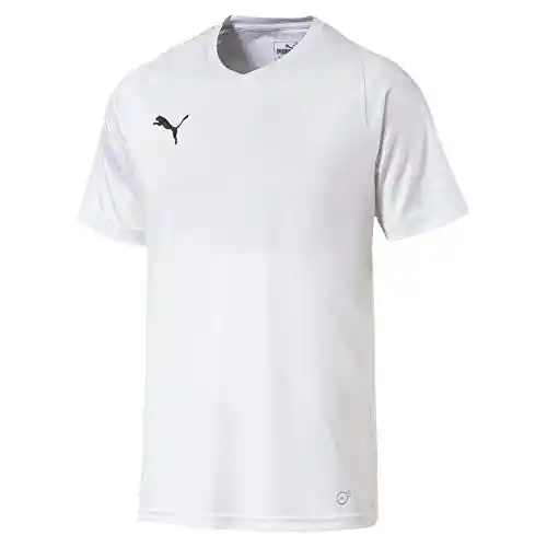 Puma Liga CR H Camiseta de Manga Corta, Hombre, Blanco (White/Black), 48/50 (M)