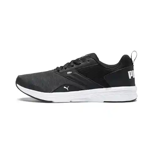 PUMA NRGY Comet, Running Shoes Unisex Adulto, Black White, 41 EU