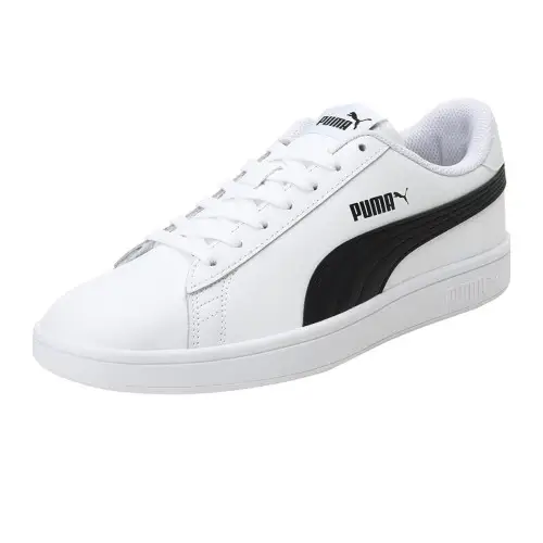 PUMA Smash V2 L, Zapatillas de Deporte Unisex Adulto, White Black, 42 EU