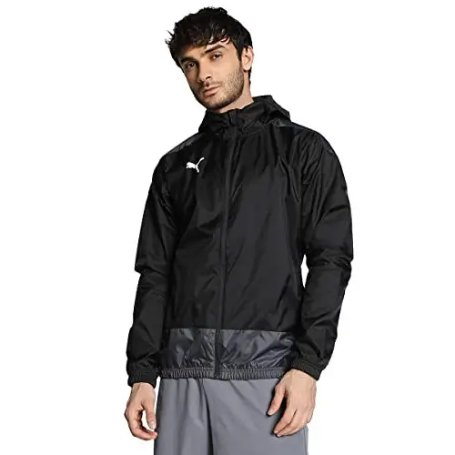 PUMA Teamgoal 23 Training Rain Jacket Chaqueta Impermeable, Hombre, Puma Black-Asphalt, T. 3XL