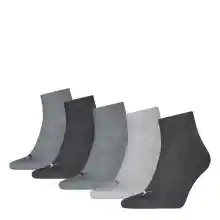 PUMA Unisex Quarter Plain, Calcetines Unisex adulto, gris antracita/l Mel Grey/m Mel Grey - New, 35-38