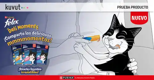 🎉 ¡Únete al proyecto de KUVUT y prueba PURINA® FELIX® Deli Moments™ con tu gato! 🐱 (Club de probador@s)