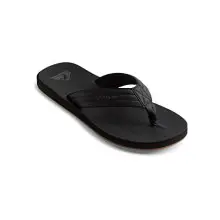 Quiksilver Carver Nubuck - Sandals For Men, Chanclas Hombre, Negro (Solid Black Sbkm), 43 EU