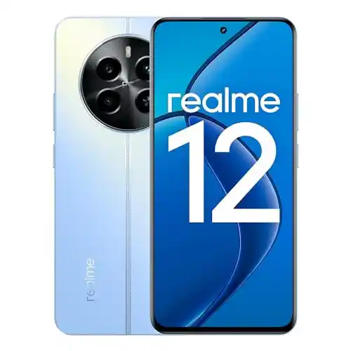 Realme Teléfono Móvil 12 4G 8+256 GB,Procesador Qualcomm Snapdragon 685,Pantalla AMOLED ultrafluida de 120 Hz, Sony LYT-600 OIS Portrait Camera,Gran batería de 5000 mAh,Azul,sin Adaptador