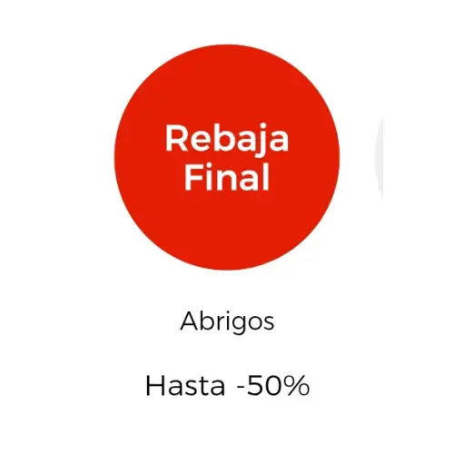 Rebaja final abrigos Hasta 50%