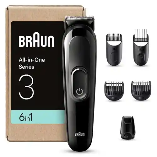 Recortadora Braun Series 3 MGK3420 6 en 1 para pelo y barba.