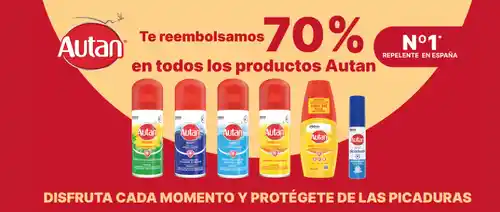 Reembolso 70% En productos Autan