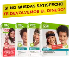 Si no quedas satifech@ te devuelven el dinero OTC Antipiojos (Garantía de satisfación)