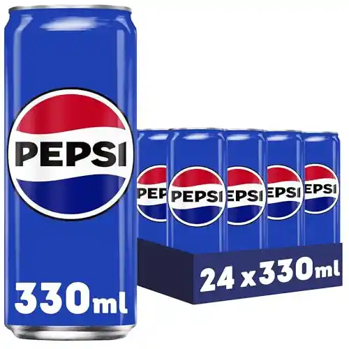 Refresco de cola Pepsi, 24 latas de 330 ml.