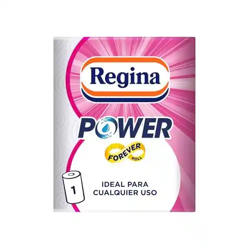 Regina Power Papel de Cocina - 1 Rollo Aún Más Largo, 340 Hojas de 2 Capas