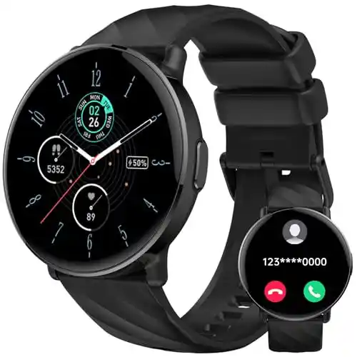 Reloj Inteligente Hombre Mujer con Llamadas, 1.39"HD Smartwatch Hombre con Pulsómetro/Monitor de Sueño/Podómetro, 112+ Modos Deportivos, Nuevo Reloj Deportivo IP68 Impermeable para Android iOS, Negro