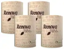 Renova Rollo de Cocina Ecológico Love & Action | 4 Rollos de Cocina Tamaño XXL |