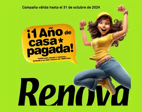 Renova te da la oportunidad de ganar un año de casa pagada (sorteo por compra)