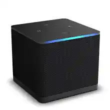 Reproductor multimedia Amazon Fire TV Cube con control por voz Alexa.