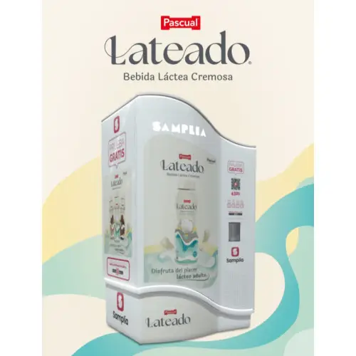Retira tu bebida láctea GRATIS de las maquinas SAMPLIA