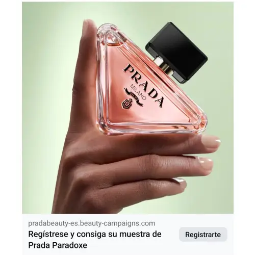 Muestra del perfume Prada Paradoxe gratis a recoger en Stands El corte inglés.