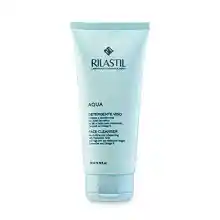 Rilastil Aqua - Limpiador Facial Suave y Cremoso con Acción Hidratante, Reequilibrante y Emoliente para Todo Tipo de Pieles - 200 ml
