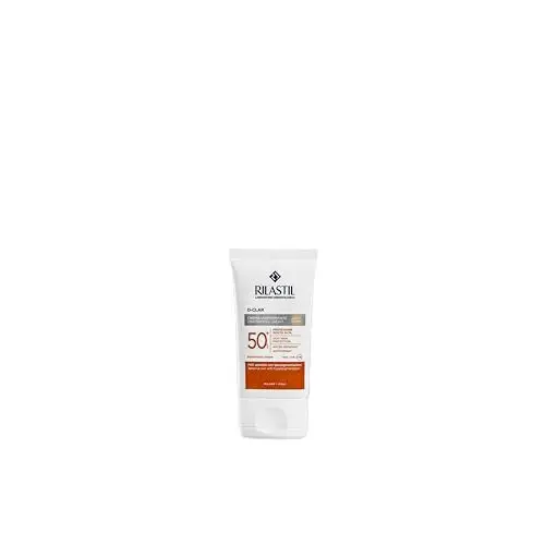 Rilastil Sun System D-Clar SPF50+ Protector Solar Facial Anti-Manchas con Clari-Tech Complex, Unifica el Tono, Resistente al Agua - Tono Light 40 ml