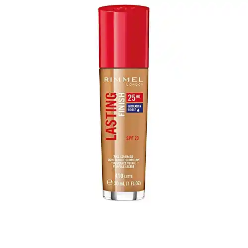 Rimmel London Lasting Finish Foundation 25H, Base de Maquillaje Tono 410 - 30ml