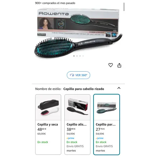 Rowenta cepillo alisador