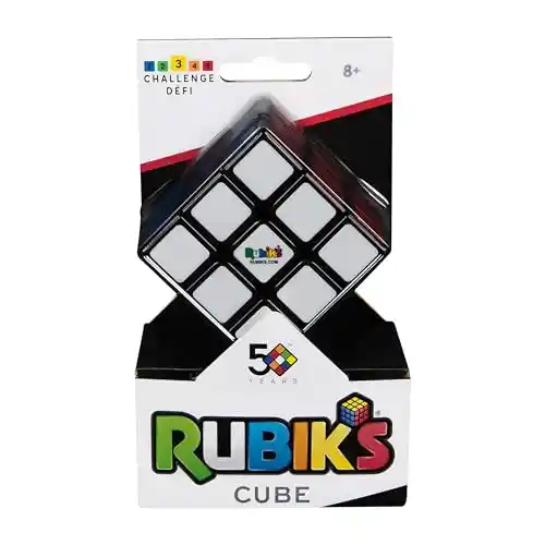 RUBIK'S - CUBO DE RUBIK 3X3 - Juego de Rompecabezas - Cubo Rubik Original de 3x3 - 1 Cubo Mágico para Desafiar la Mente - 6063968 - Juguetes Niños 8 años +