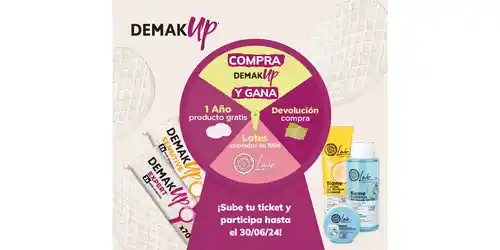 Ruleta con 500 reembolsos DemakUp Natura (Sorteo)