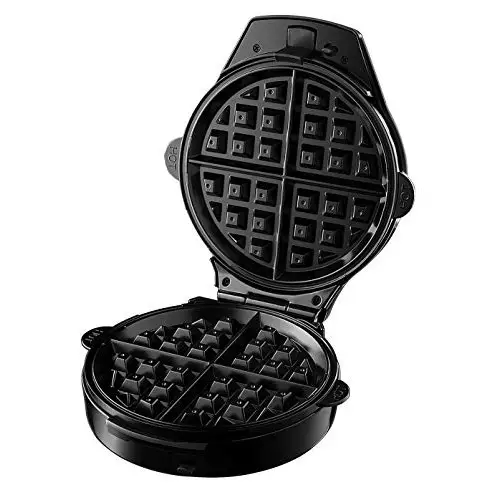 Russell Hobbs Gofrera Fiesta 3 en 1 - 3 Placas Extraíbles: Gofres, Donuts y Cupcakes, Revestimiento Antiadherente, Fácil Limpieza, Placas Aptas Lavavajillas, Indicador Luminoso, 900 W, Rojo - 24620-56