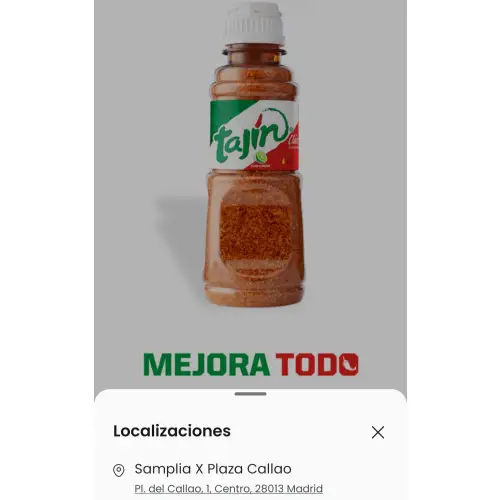 Samplia - Prueba gratis tajín en Madrid