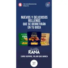 Prueba gratis Pasta fresca Rana con Samplia - (Madrid,Barcelona)