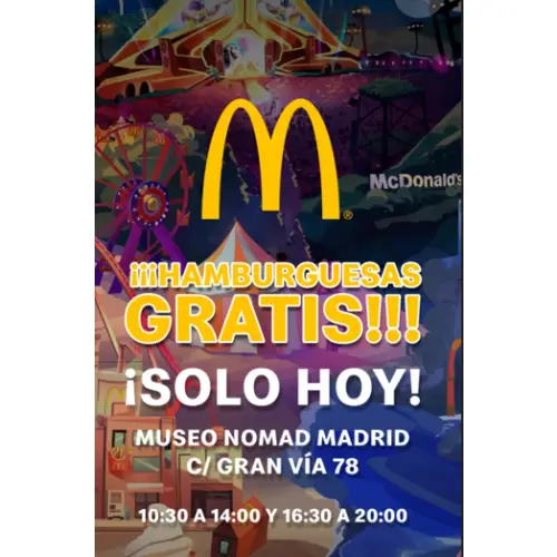 Samplia regala hamburguesas en McDonald's (Solo en Madrid - Gratis - 24/01)