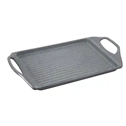 San Ignacio Origen - Placa Grill De 43cm - Fabricada En Aluminio Forjado - Interior Negro Quantanium - Para Todos Los Fuegos - Punto De Inducción - Asador Uso Diario